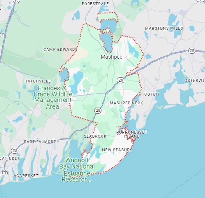 Mashpee service area map