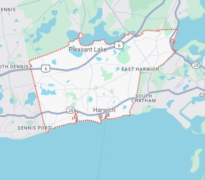 Harwich service area map