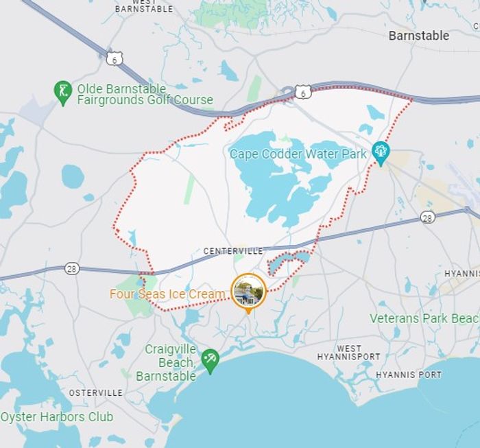 Centerville service area map