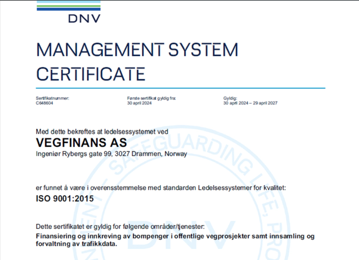 ISO sertifikat 