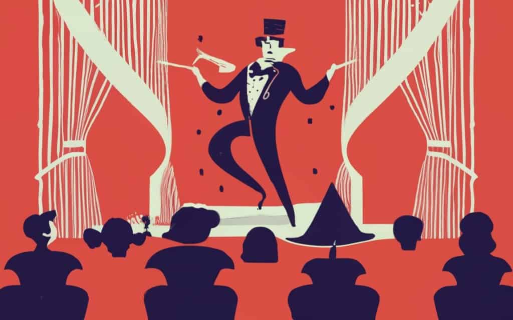 magician performing