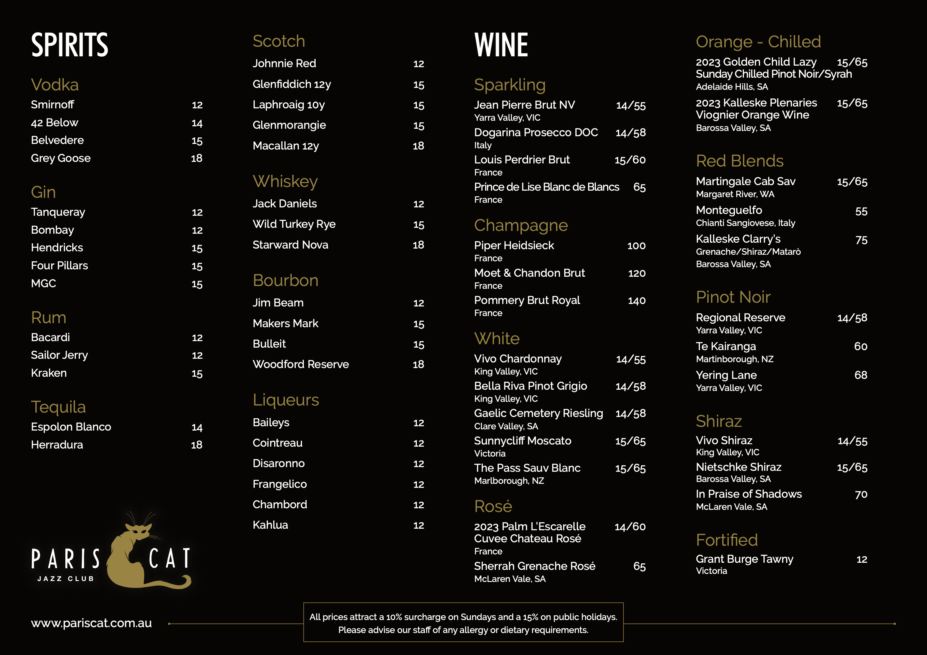 Menu Page 2