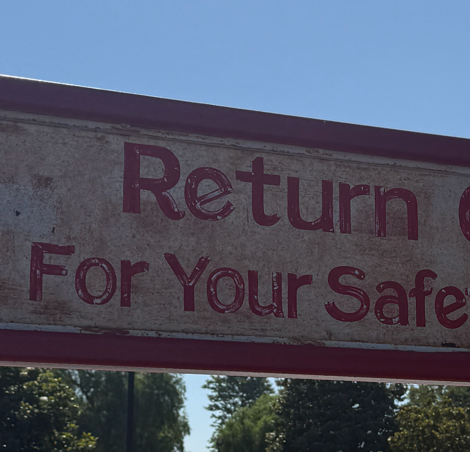 Return Carts Here For Your Safety and Convenience