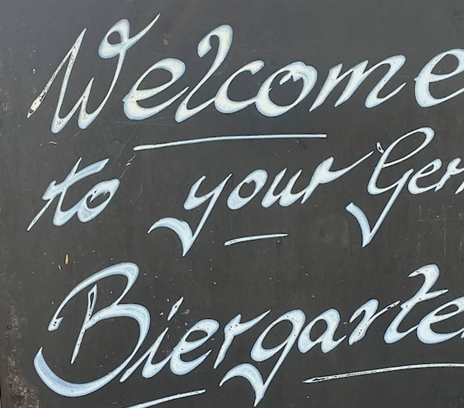 Biergarten Handwriting
