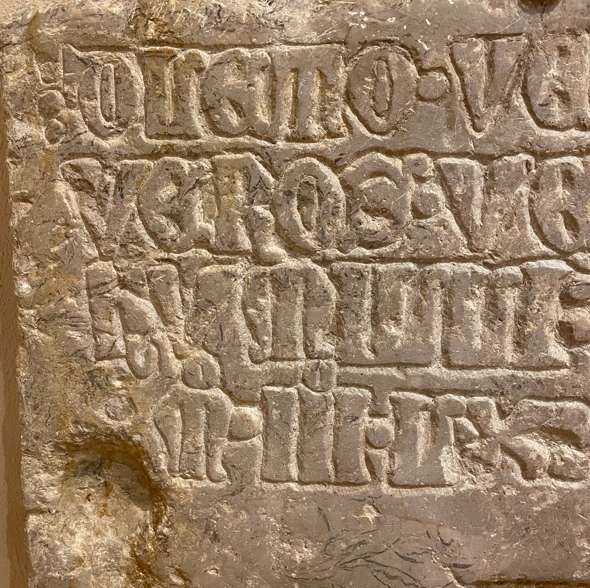Roman Typography in National Museum of Ravenna
