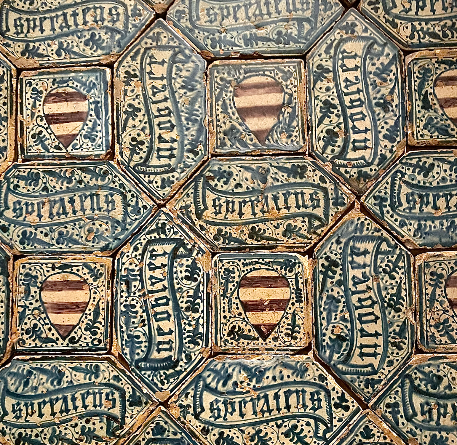 Section of a Tile Floor with Coats or Arms (1425-50)