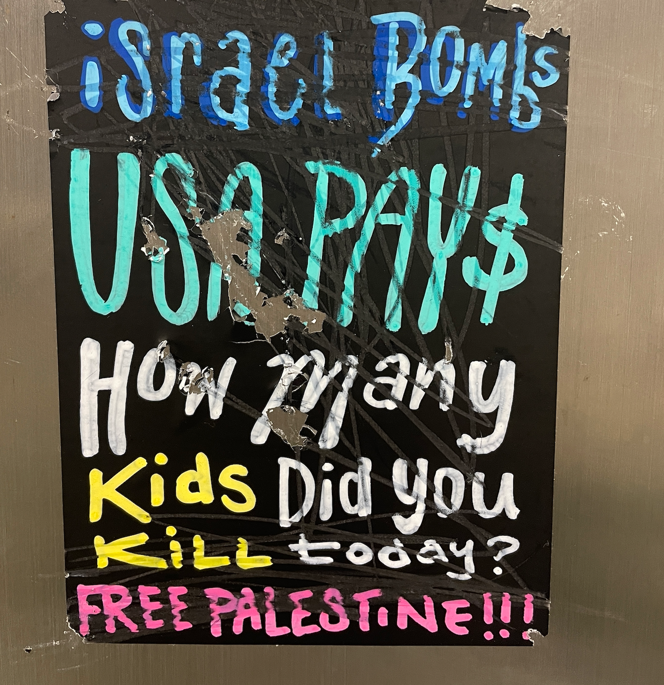 Anti-War Protest Sign