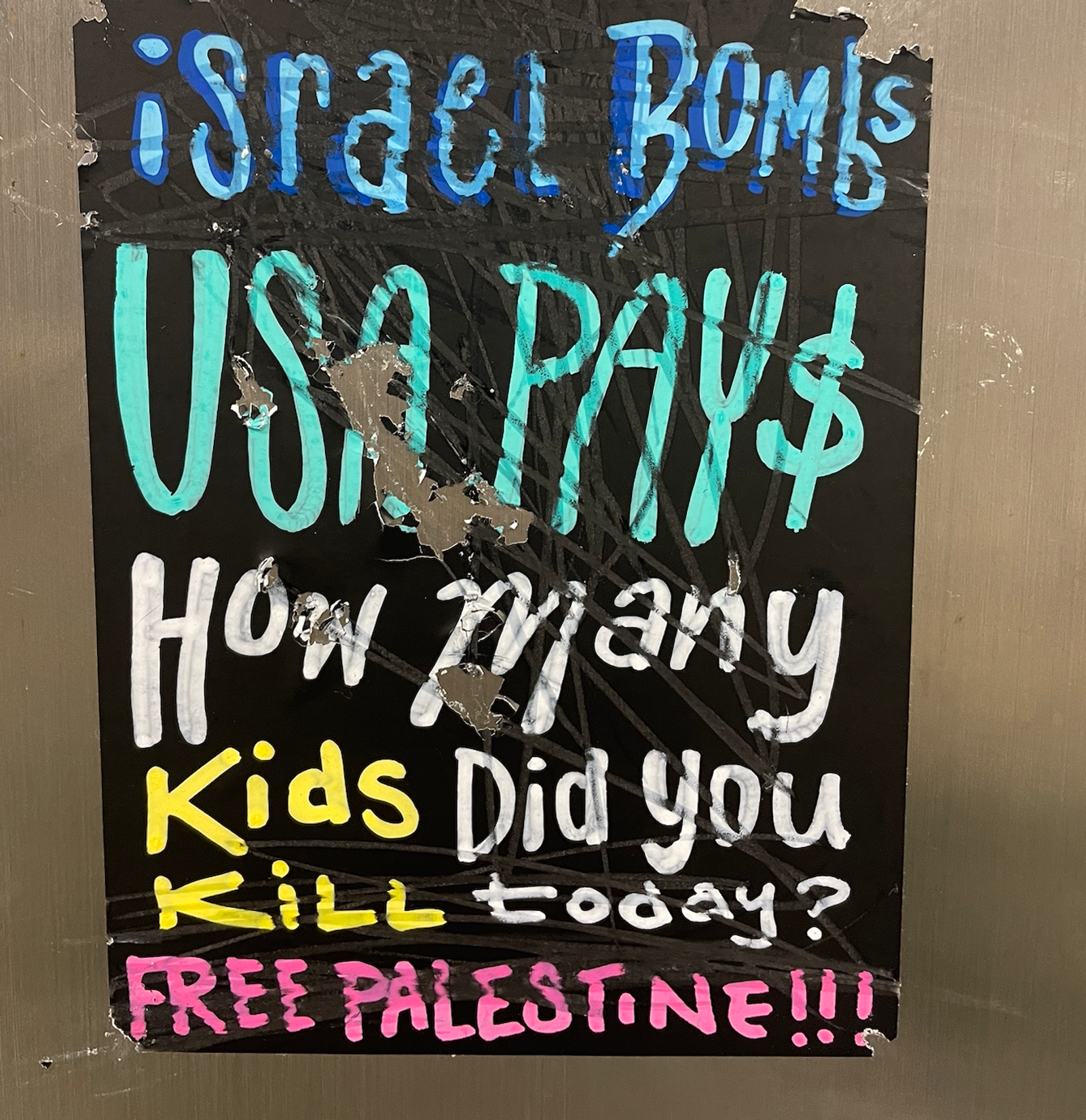 Anti-War Protest Sign