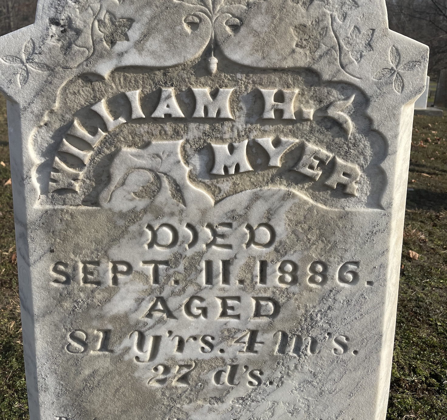 The Grave of William H. Meyer (1886)