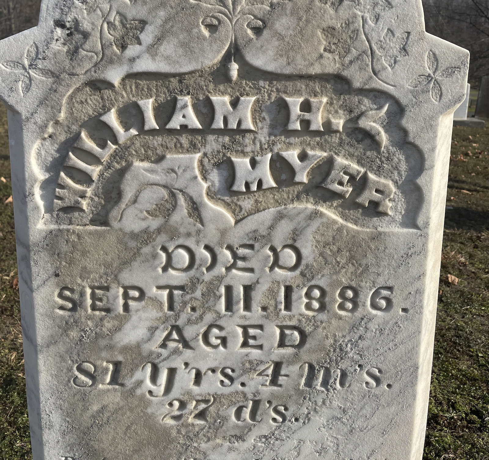 The Grave of William H. Meyer (1886)