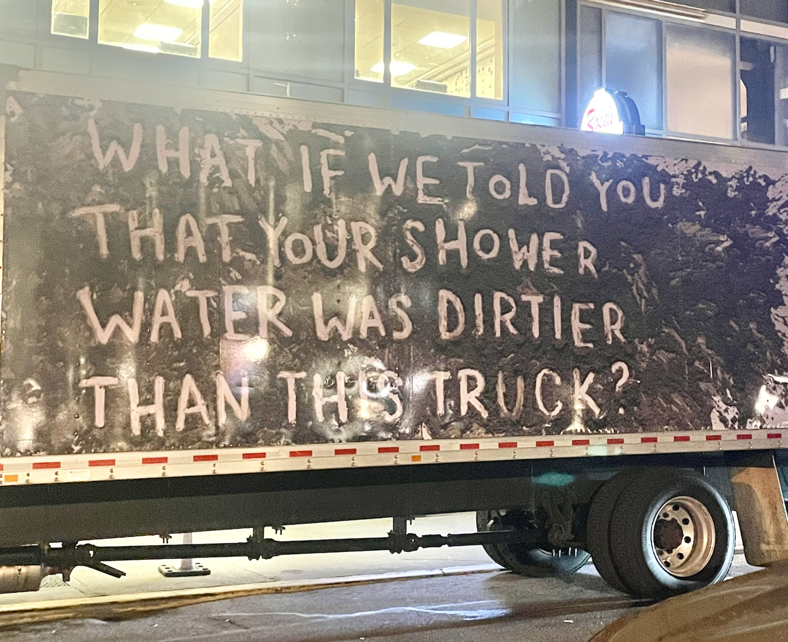 What if we told you that your shower water was dirtier than this truck?