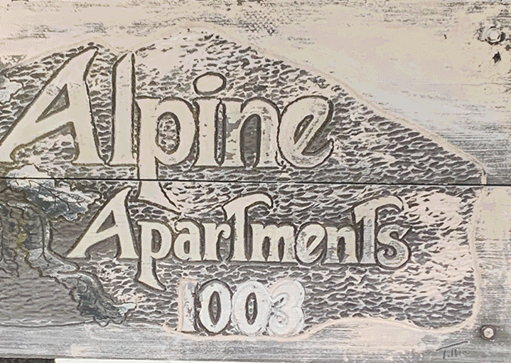 Alpine Lodge Sign