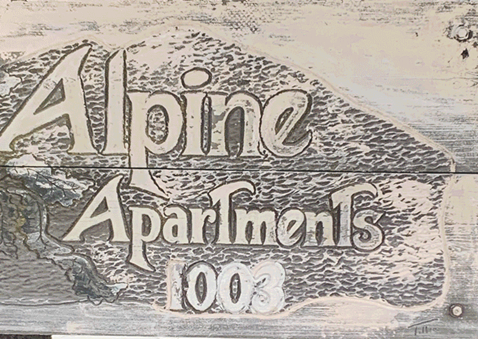 Alpine Lodge Sign