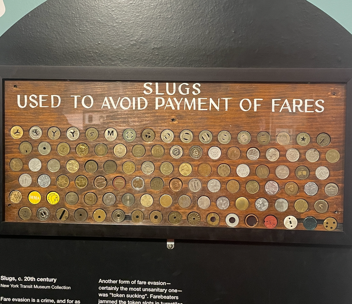 Slugs Used to Avoid Payment Fares