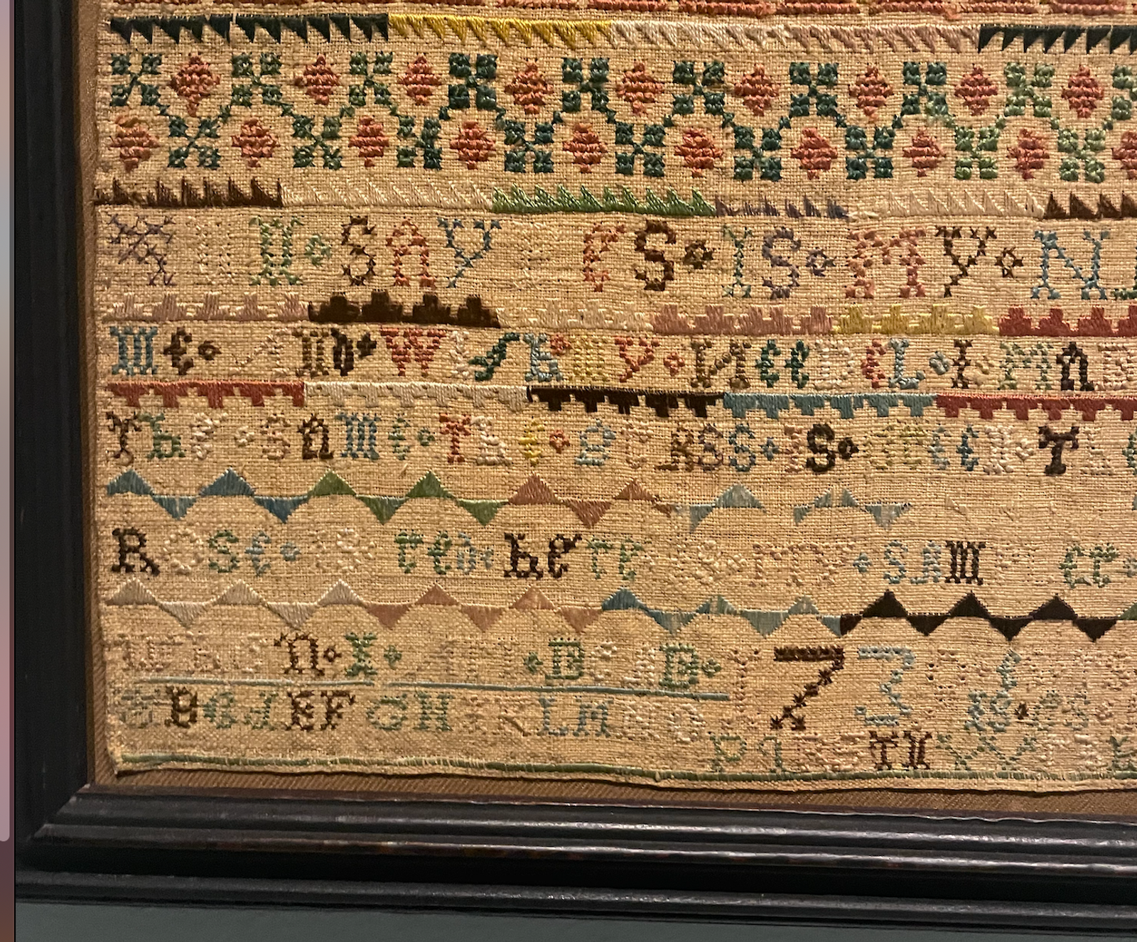 Sampler - Ann Sayres (1739)