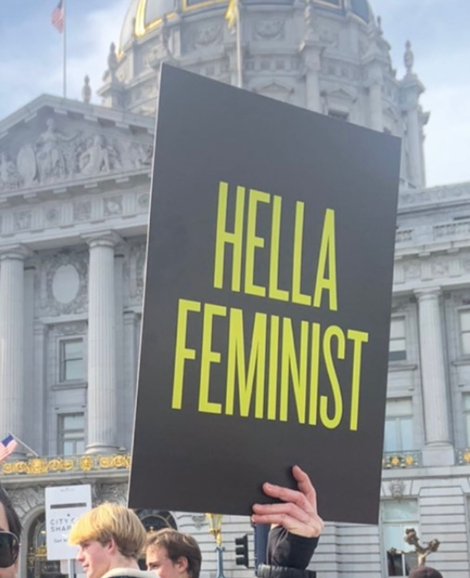 Hella Feminist Protest Sign (2019)