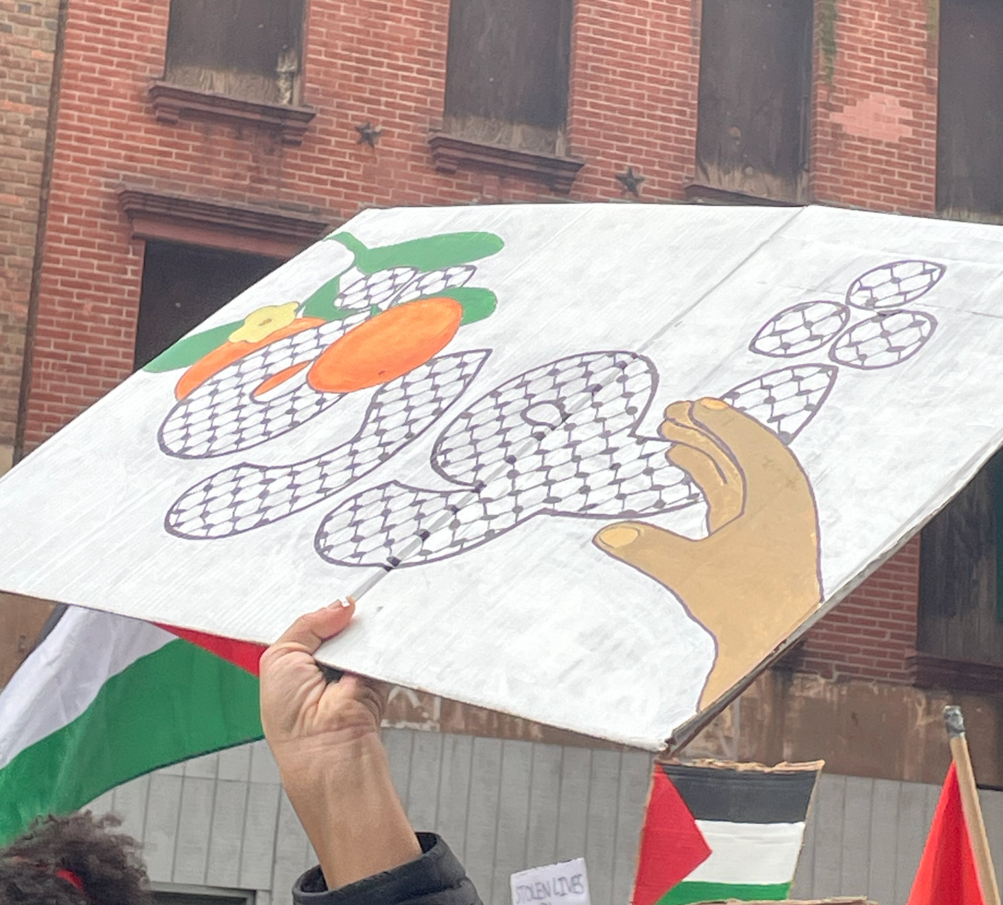 Protest Sign in Support of Palestine (2023)