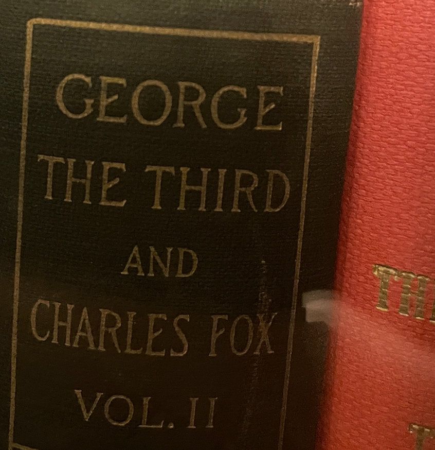 George III and Charles Fox Book