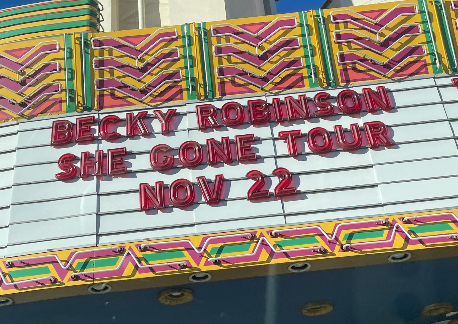 Becky Robinson She Gone Tour