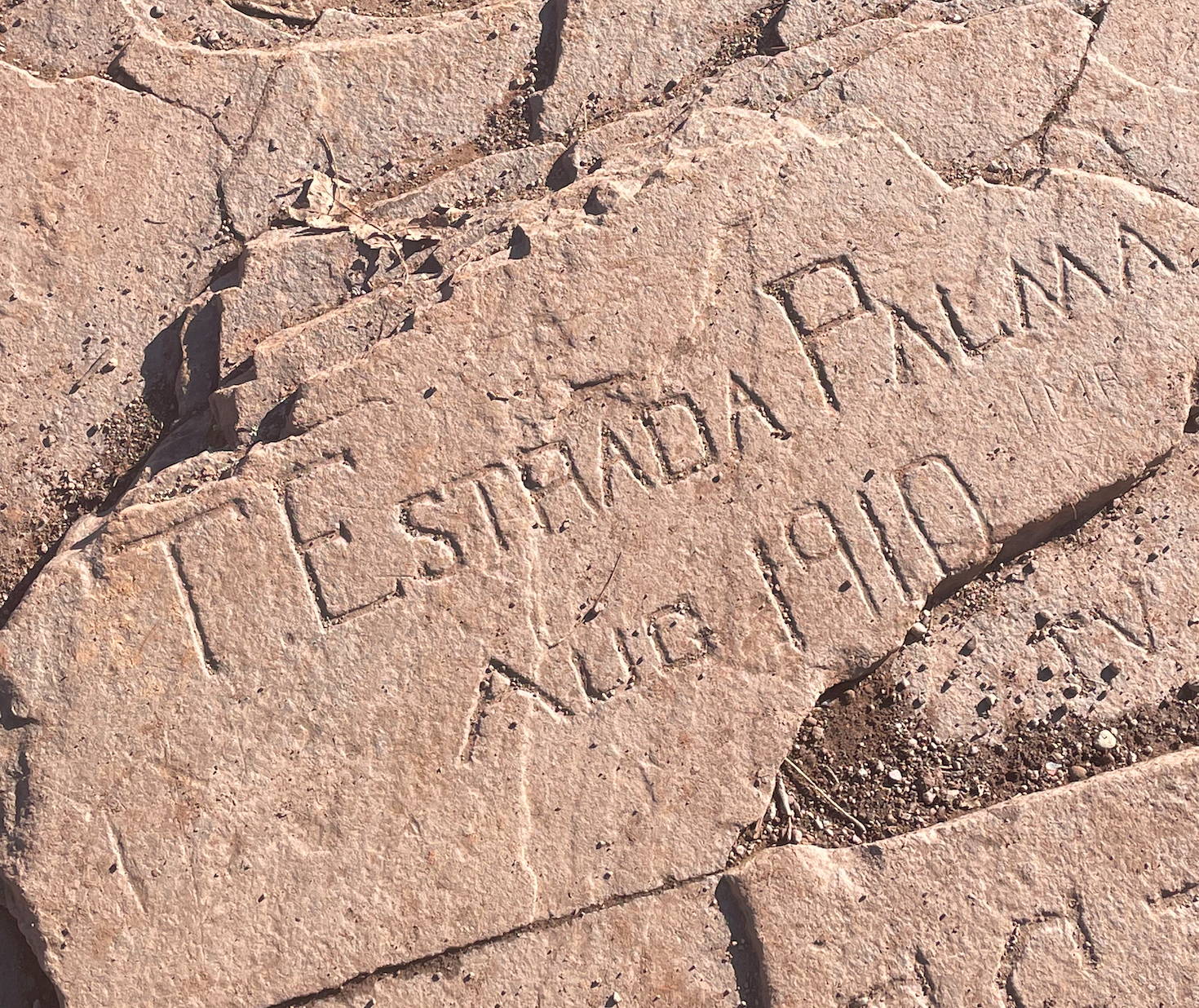T. Estrada Palma (1910) Rock Carving
