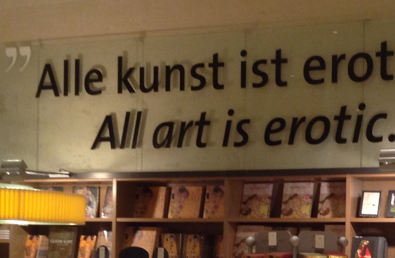 Alle kunst ist erotisch.
