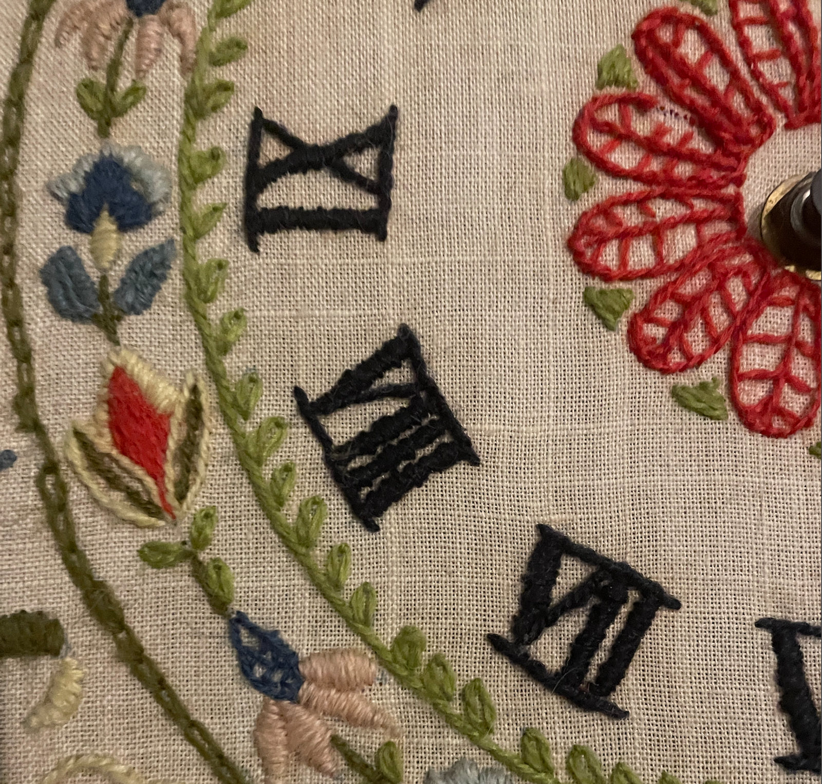 Embroidery Clock