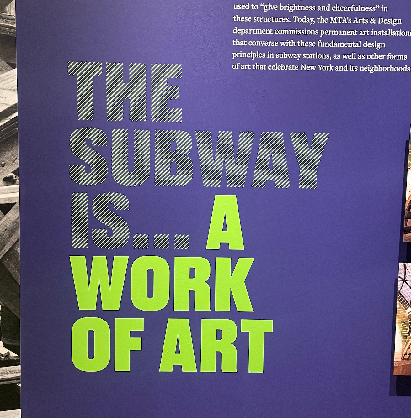 The Subway is a Work of Art
