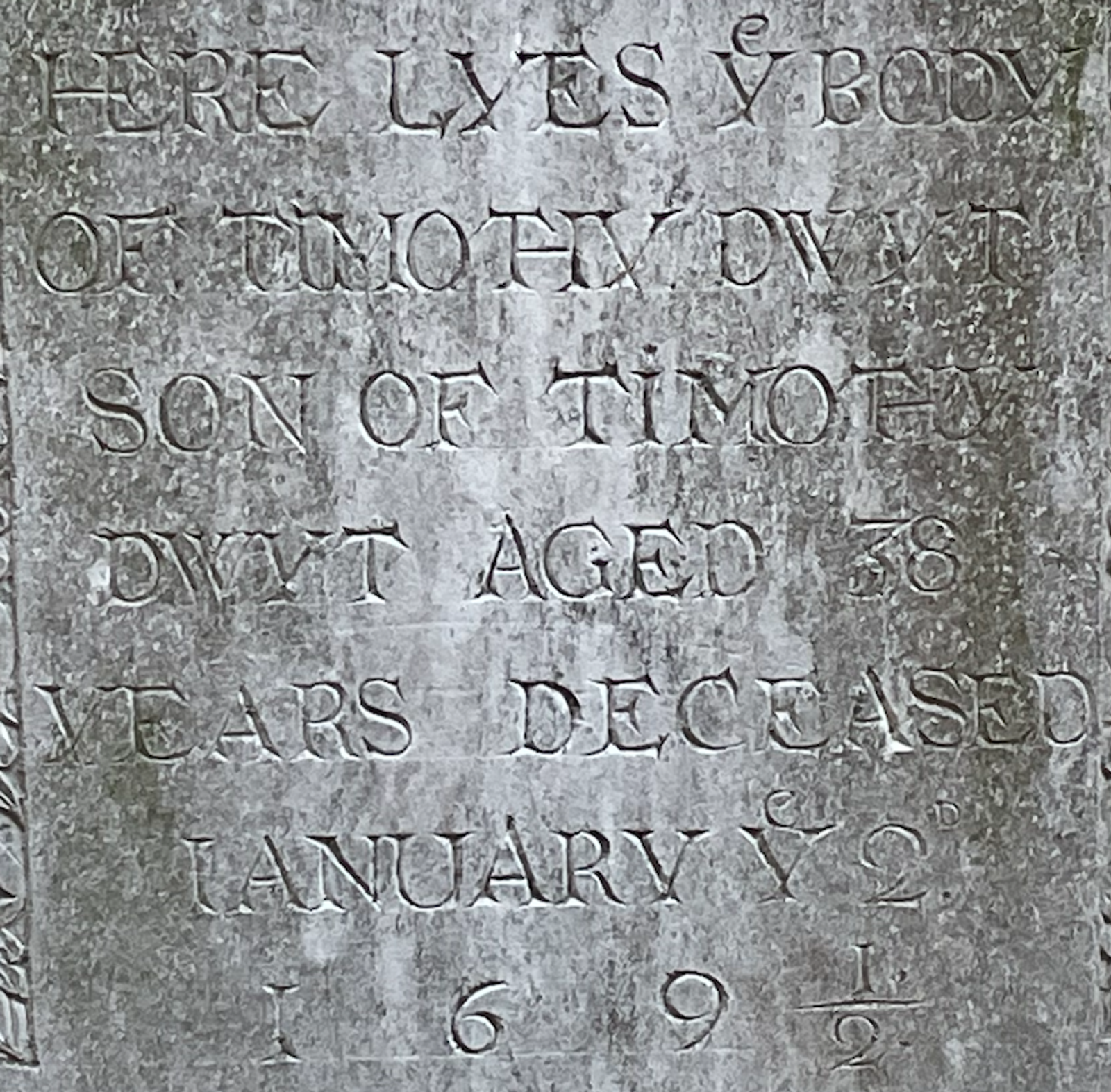 The Grave of Timothy Dwiyt (1691/2)