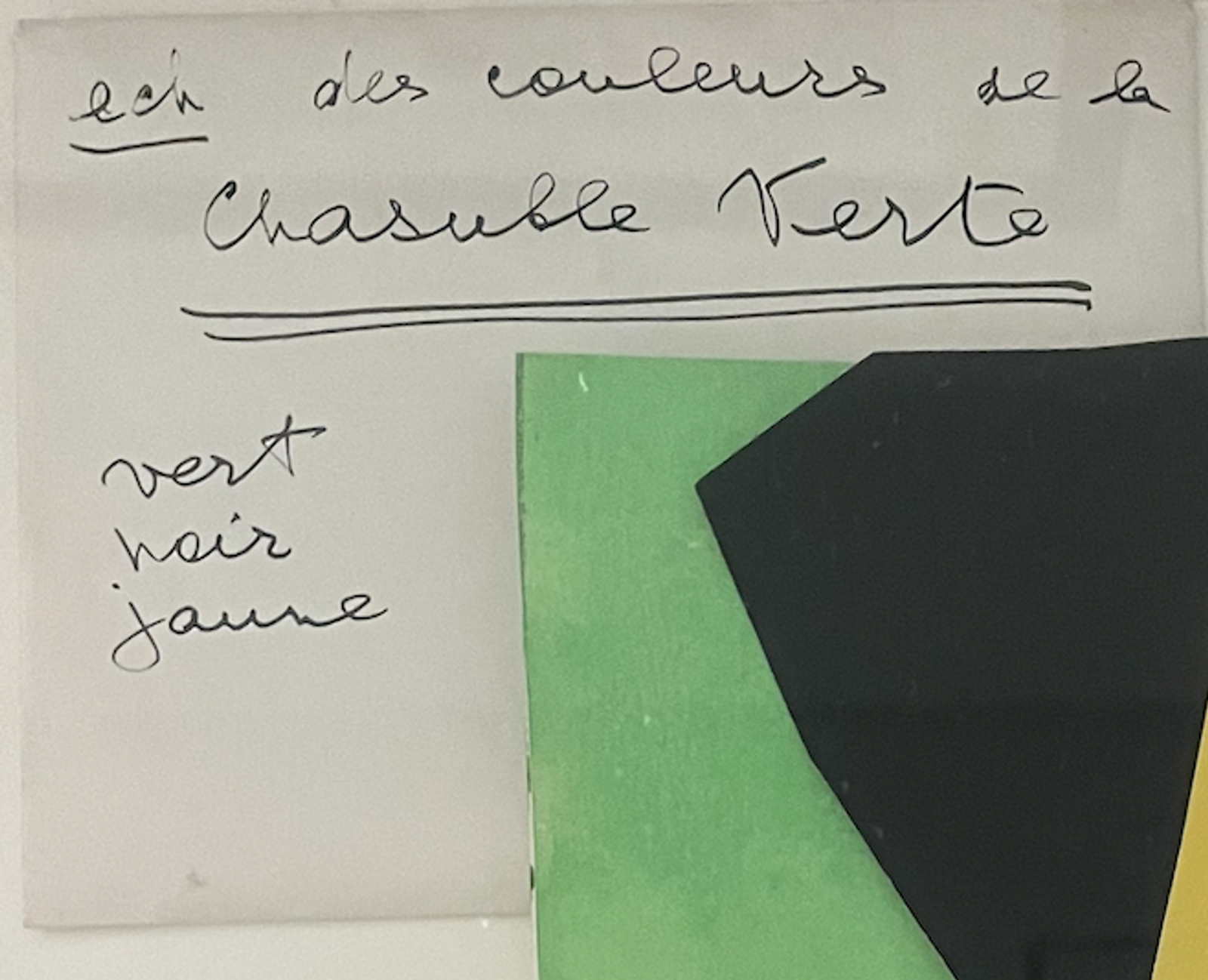 Writing from Henri Matisse