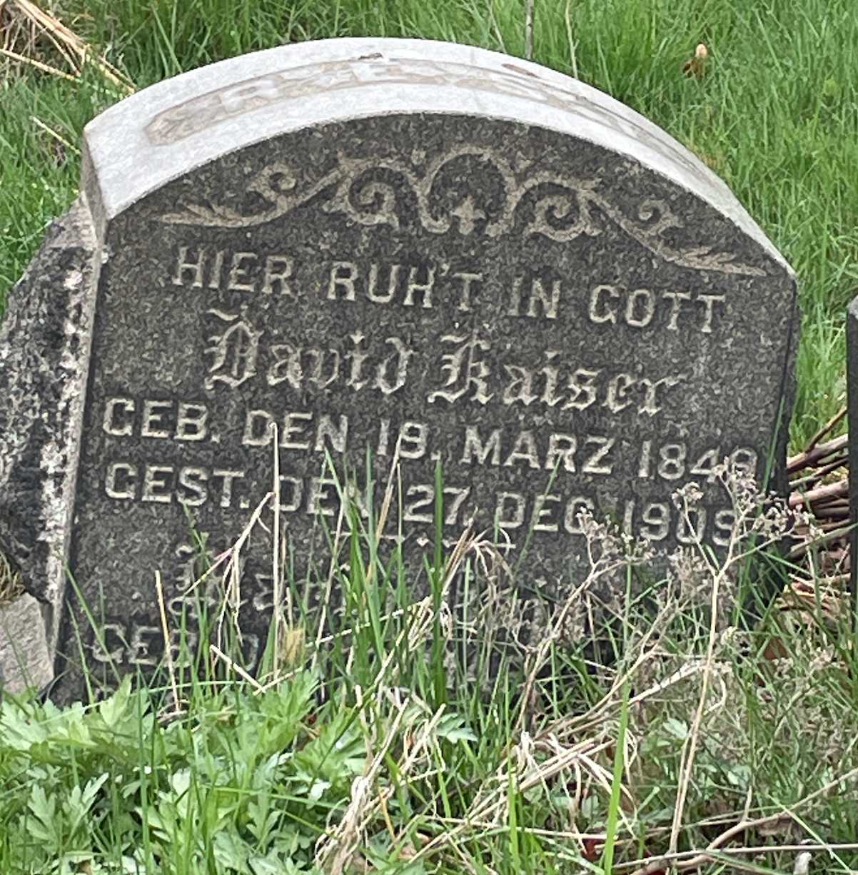 The Grave of David Kaiser (1909)