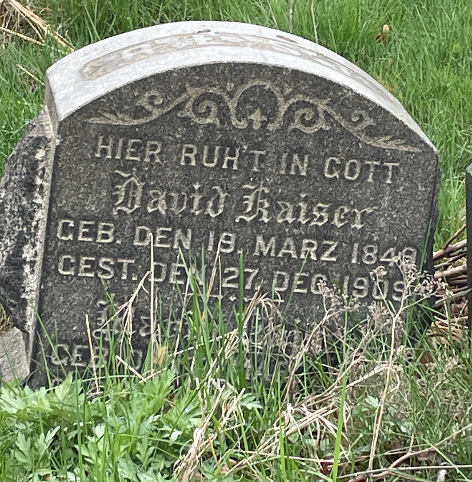 The Grave of David Kaiser (1909)