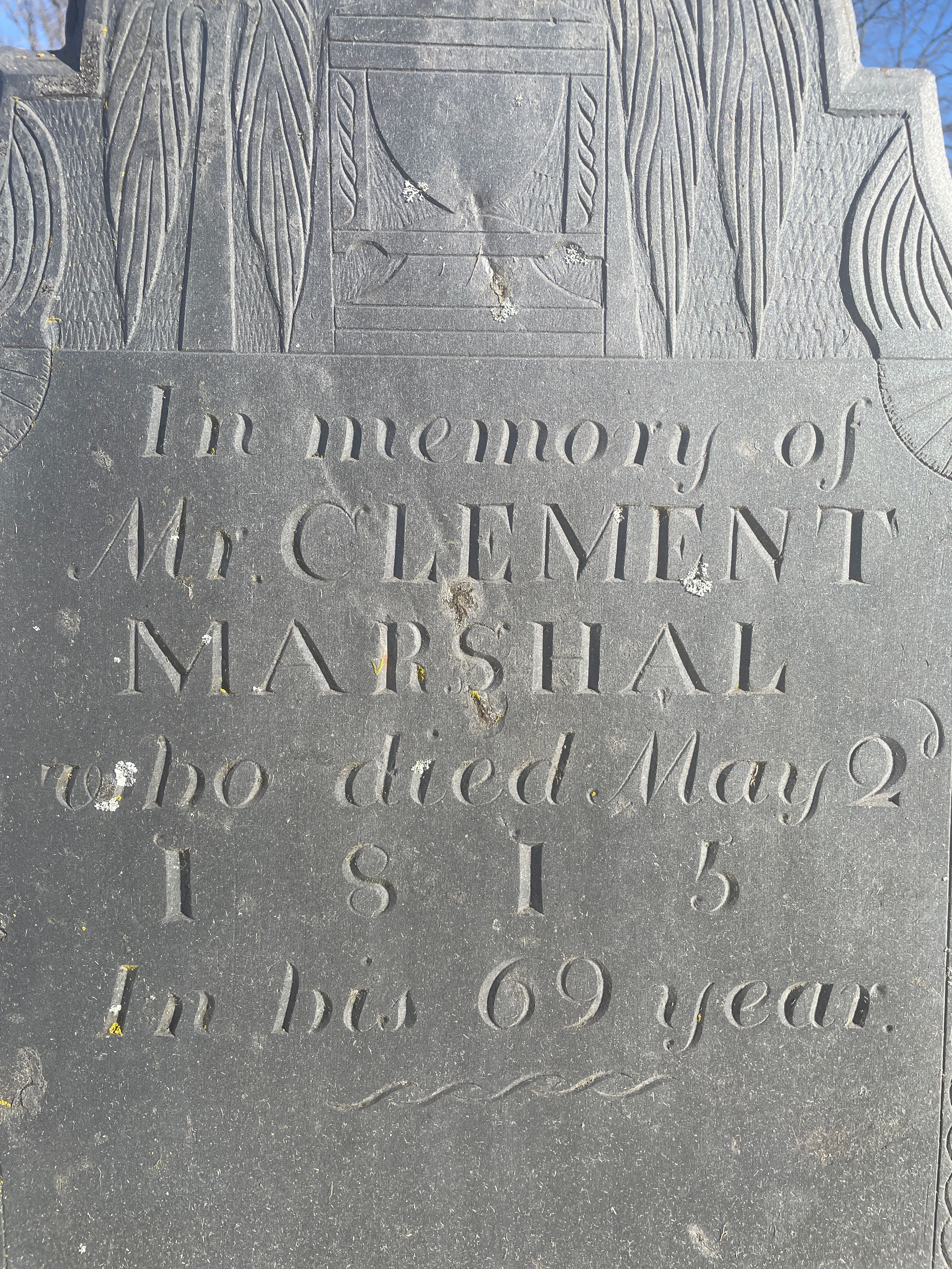The Grave of Mr. Clement Marshal (1815)