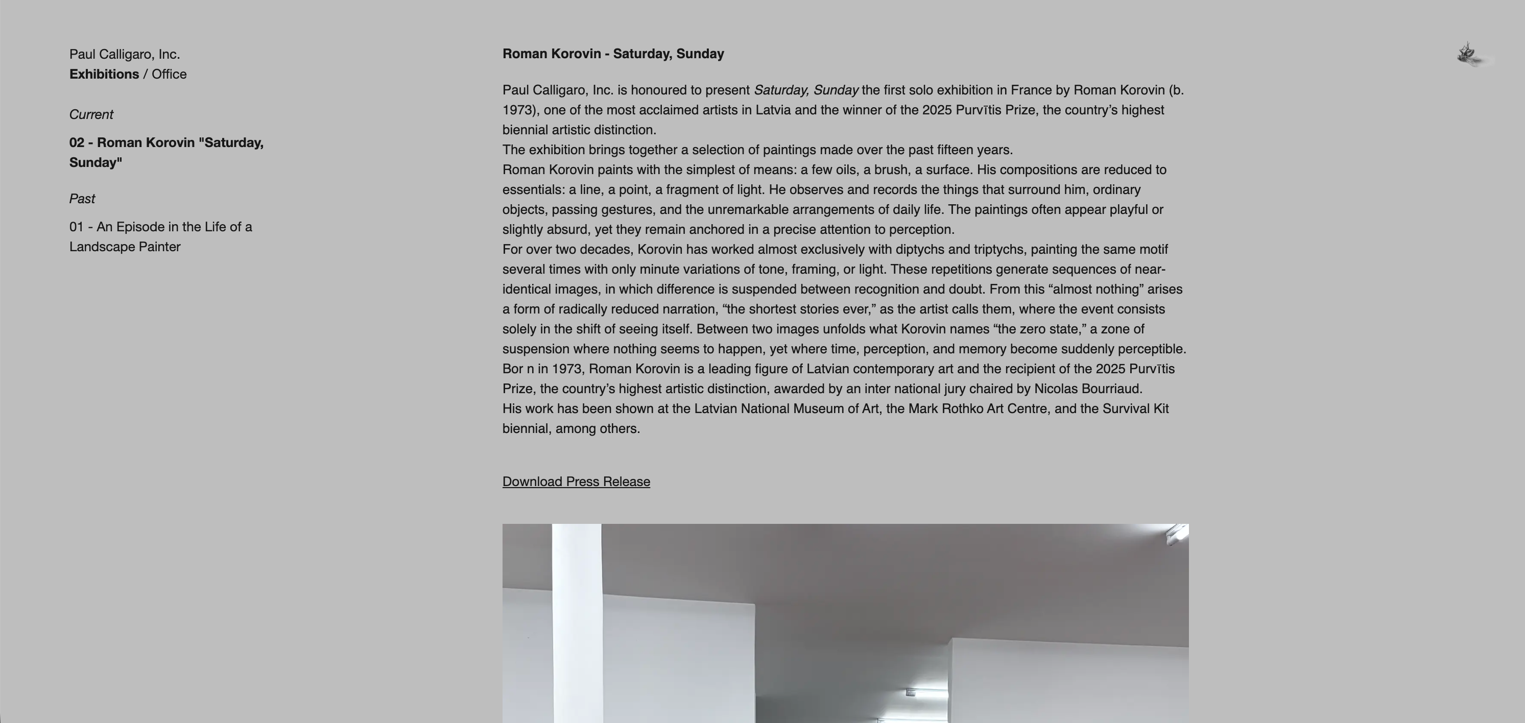 Gallery Space Website