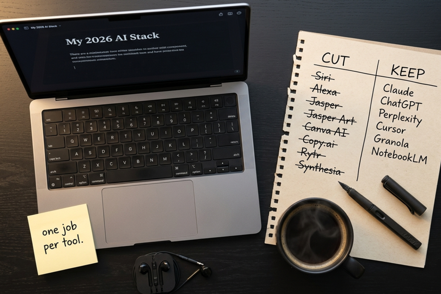 Why I Cut My AI Stack From 14 Tools to 6 in 2026