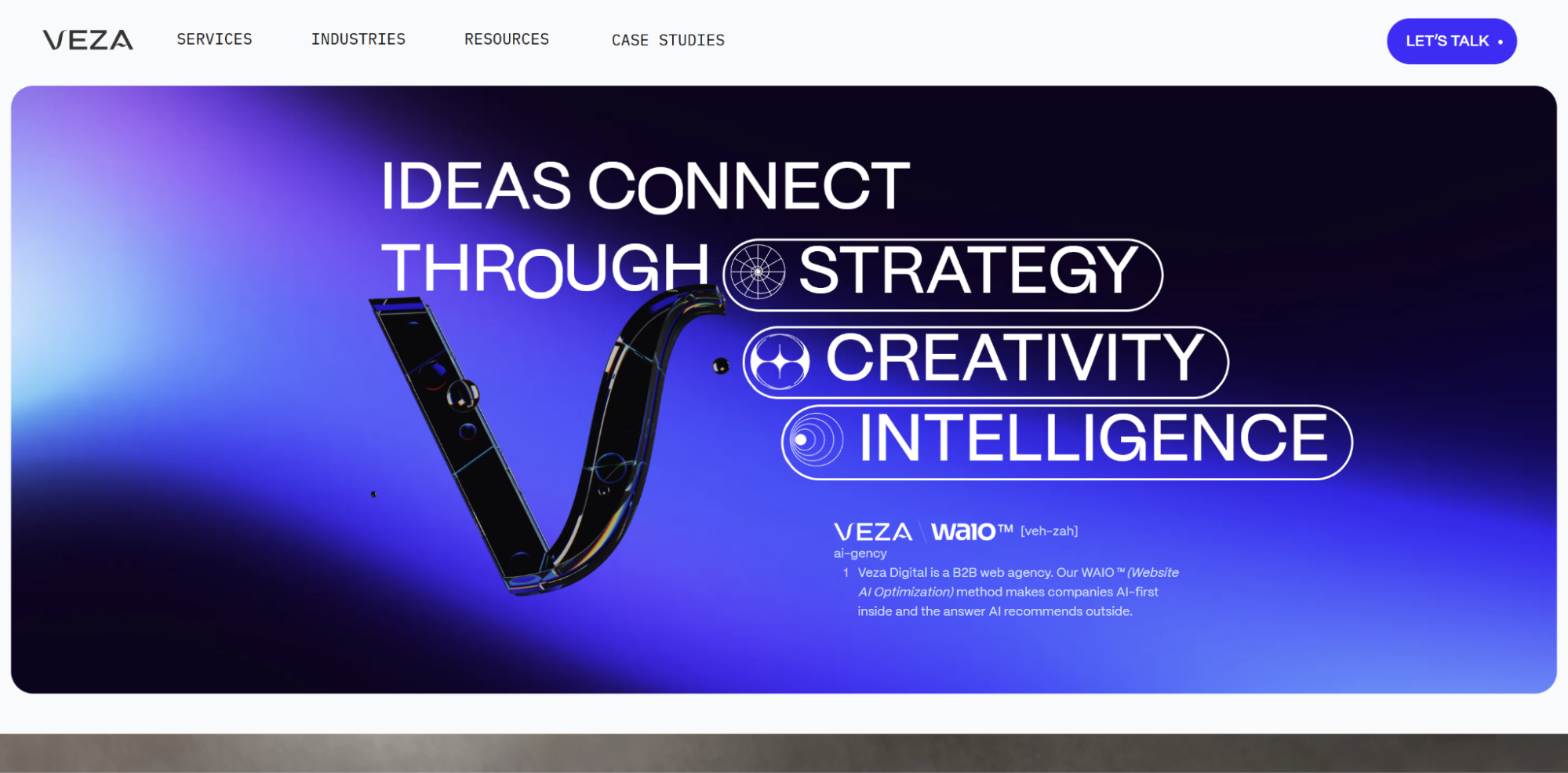 Veza Digital homepage