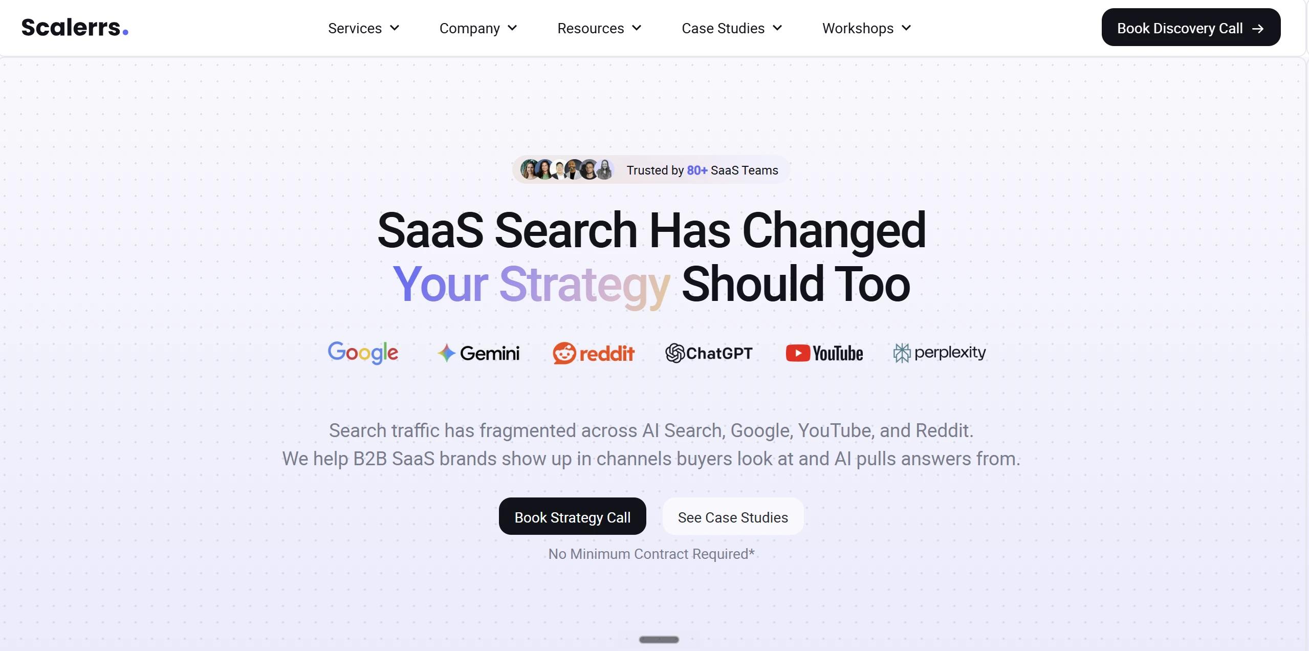 Scalerrs , SaaS SEO and AEO agency focused on AI answer citations