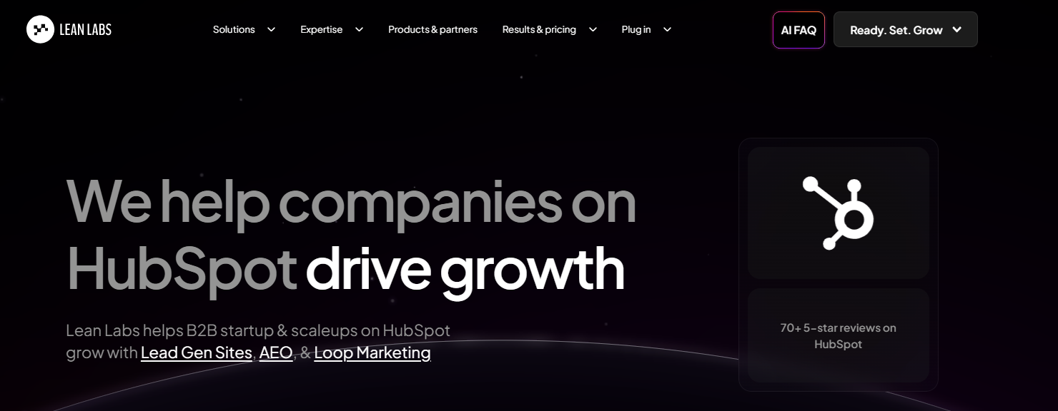 Lean Labs homepage