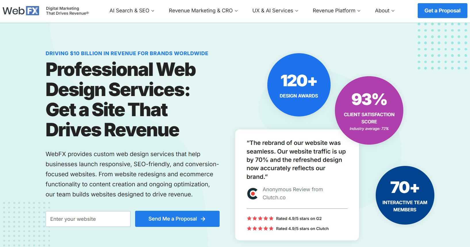 WebFX homepage
