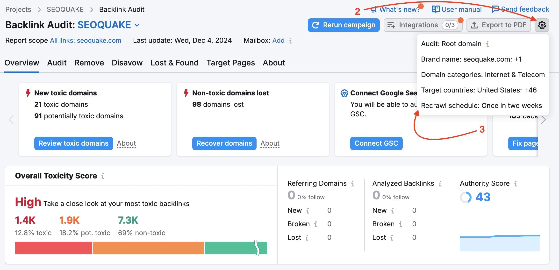 Ahrefs backlink profile showing referring domains by URL