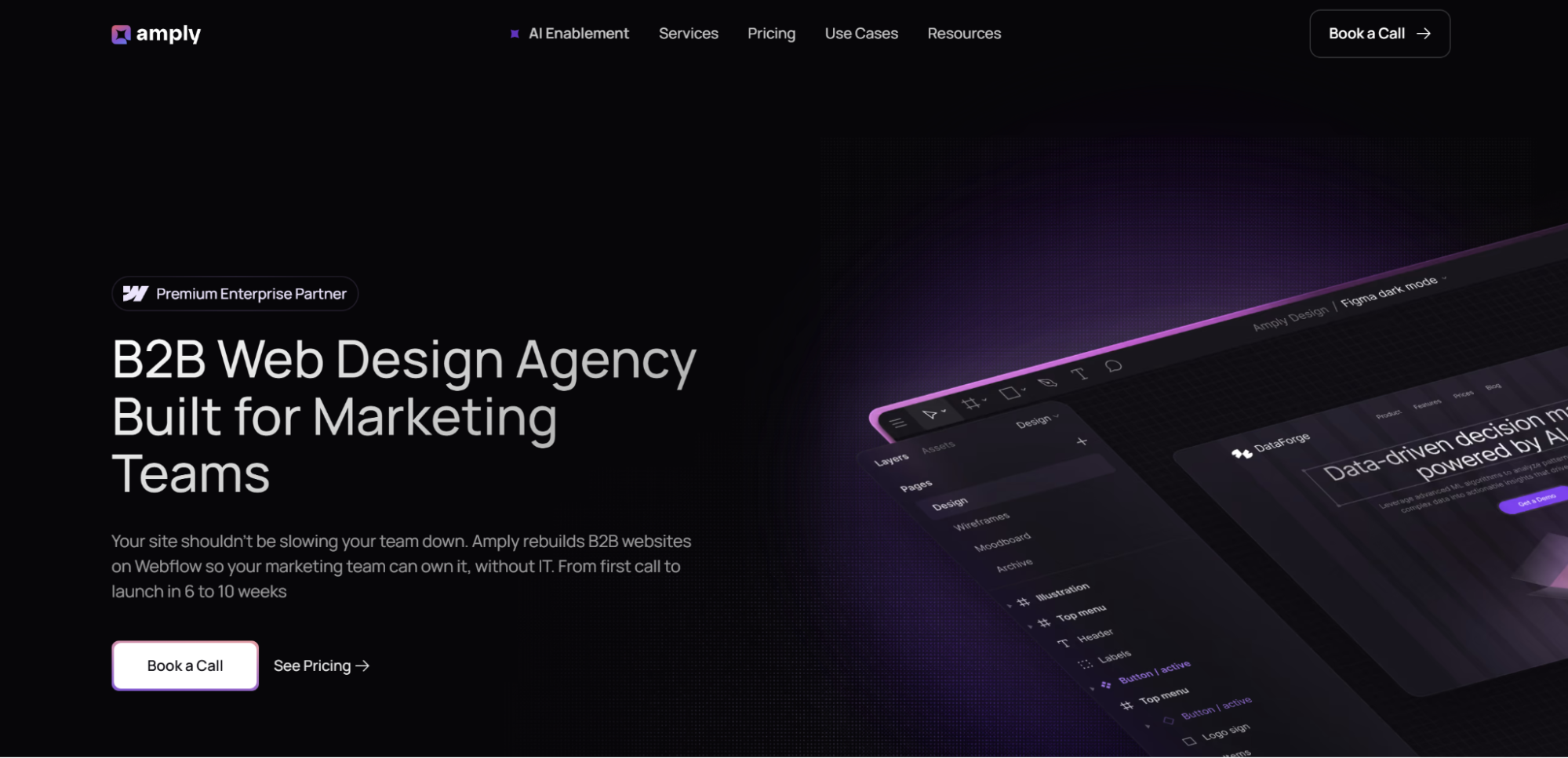 Amply website homepage