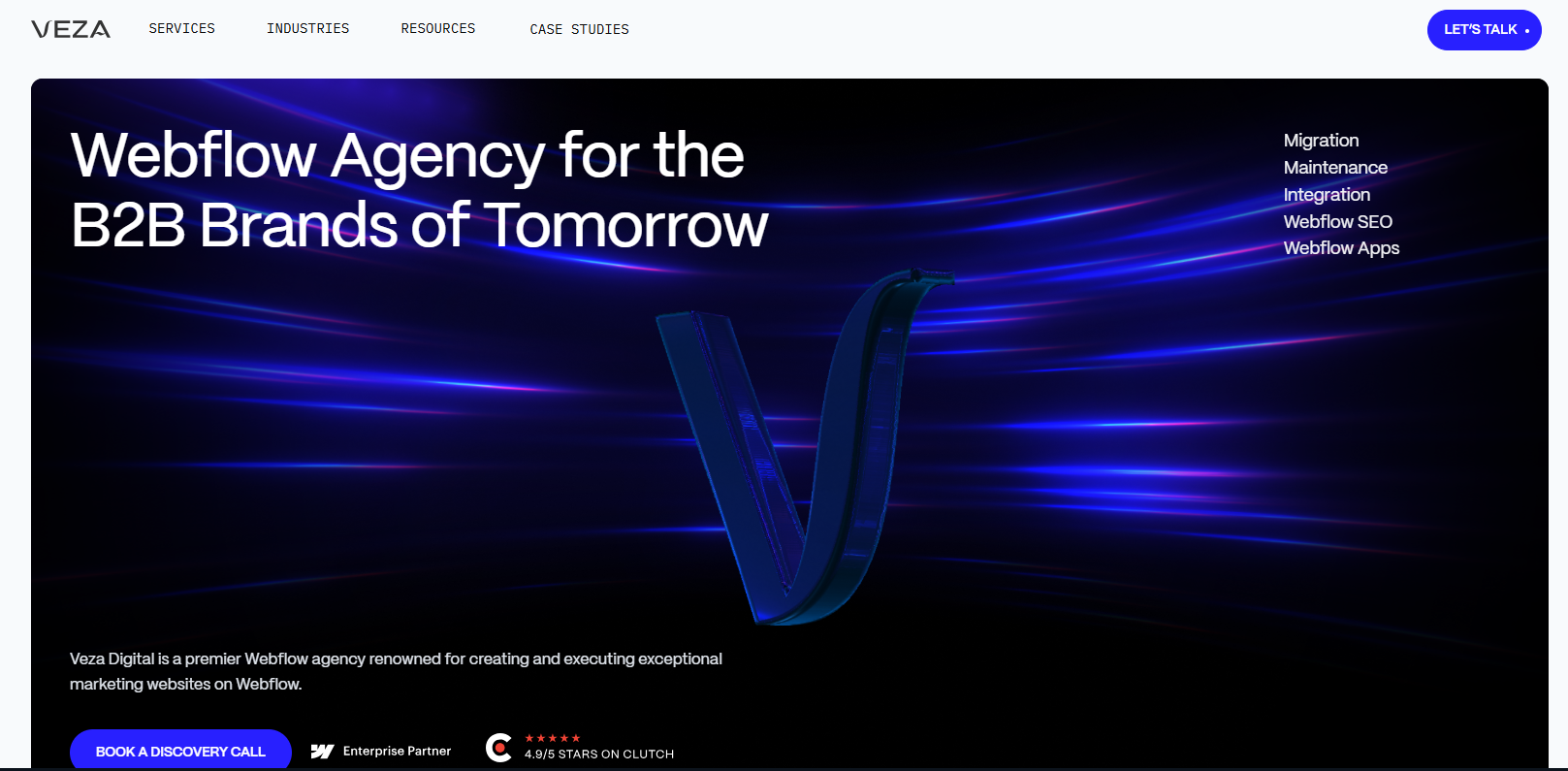Veza Digital homepage