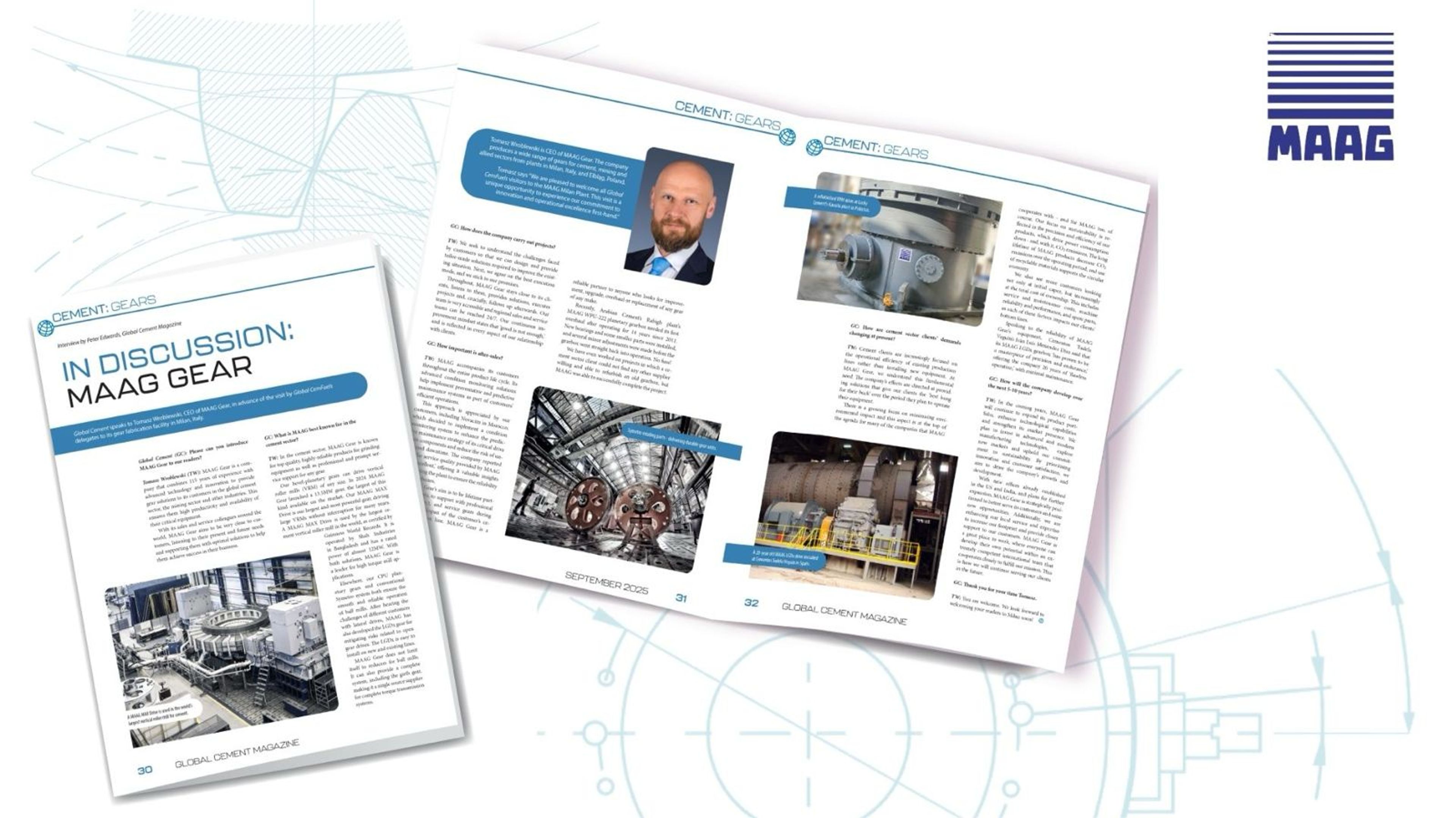  Global Cement speaks to Tomasz Wroblewski, CEO of MAAG Gear