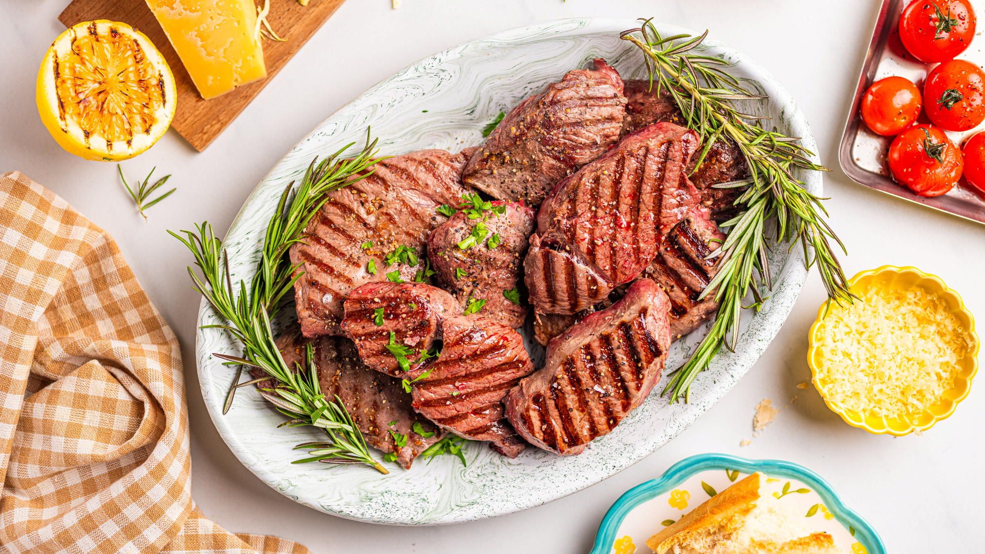 Reinsdyrkjøtt grillet