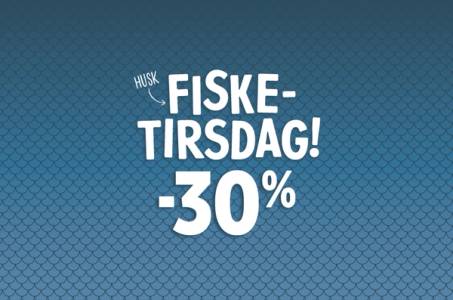 Fisketirsdag hos MENY! -30% på et stort utvalg fersk fisk hver tirsdag.