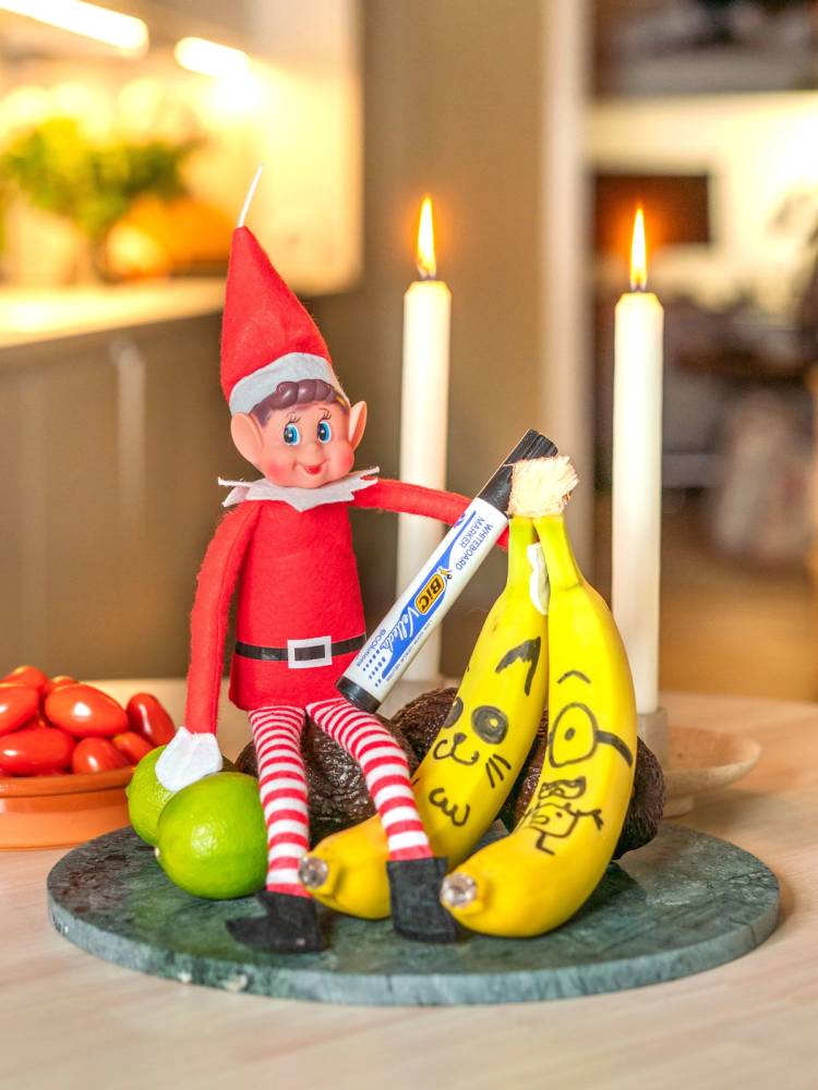 Rampenissen har tegnet på bananene