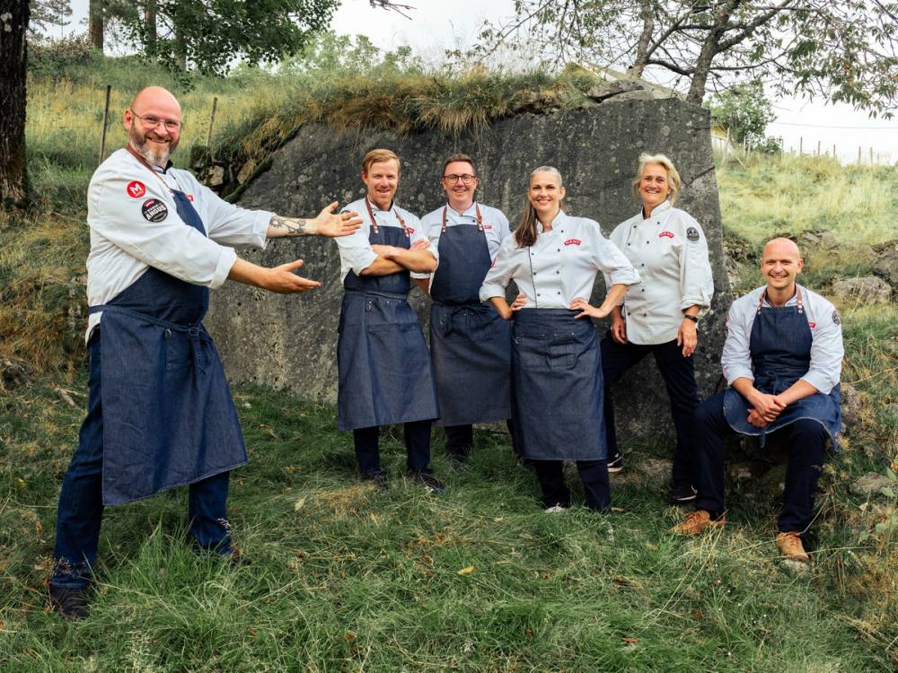 Noen av kokkene i MENY-Lauget