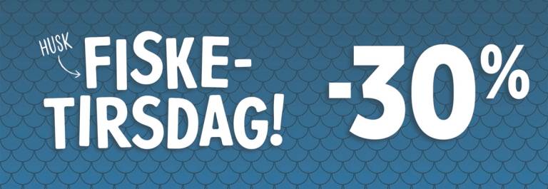Fisketirsdag: -30% på fersk fisk fra fiskedisken