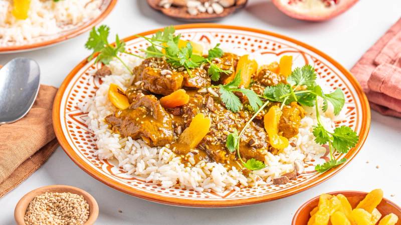 Lammegryte med aprikos