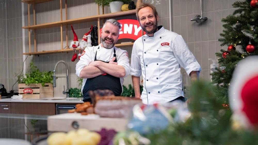 Julehjelpen: Lauget-medlem og Kjartan Kjelde.