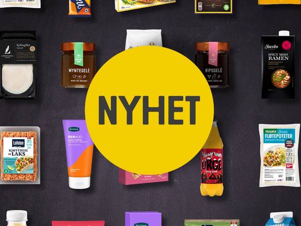Forside av en avis med overskriften 'Nyheter 2021 høst' og ulike artikler og bilder, med en stor gul sirkel med teksten 'NYHET' i midten.